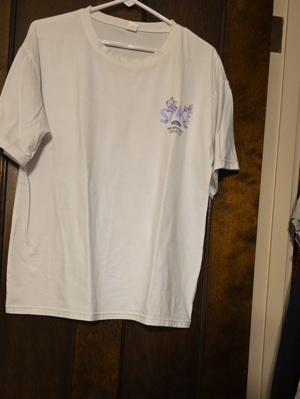 White Graphic Pocket-Print Tee